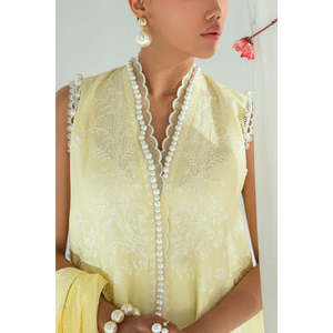 Conjunto de traje de 3 piezas bordado para mujer con dupatta estampada con efecto lacado DN-62020 - Product Image 6