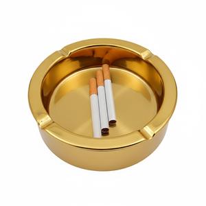 Admirable Design Carved Metal <b>Cigarette</b> Ash Holder Round Ash Tray Hot Selling Bar Cafe Hotel Restaurant Accessory Best Price - Product Image 3