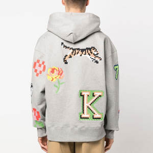 Sweat à capuche court et ample pour homme de luxe, 320-370 g/m², en molleton français, épaules tombantes, style uni, prix de gros, 100 % coton - Product Image 4