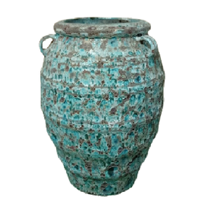 [Jason] Macetas Rústicas Acanaladas al por Mayor - Macetas Redondas Grandes Estilo Atlántico - Cerámica Esmaltada para Exteriores - Product Image 3