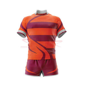Ensembles de rugby professionnel de haute qualité pour hommes, logo personnalisé, uniformes sportifs en polyester, vêtements de sport d'équipe - Product Image 3