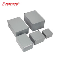 Boîtier électronique extérieur étanche IP67 en aluminium moulé sous pression, boîtier d'instrumentation, boîte de jonction, boîte pour rail DIN
