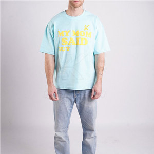 เสื้อยืดโอเวอร์ไซส์ผู้ชายทรงปกติ ดีไซน์สตรีทแวร์ทันสมัย ผ้าฝ้าย 100% ระบายอากาศได้ดี แห้งเร็ว สวมใส่สบาย - Product Image 4