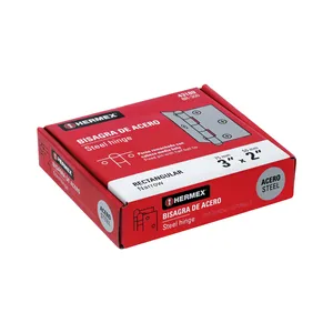 BOX 20 Cerniera rettangolare 3' in acciaio lucido, HERMEX - Product Image 2