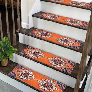 Tapis imprimé : Tapis Kilim Step, Tapis Step personnalisé, Tapis lavable - Product Image 2