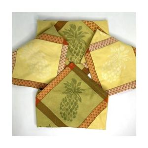 Fabricant OEM, vente en gros de serviettes de table en coton brodées, serviettes de table pour mariage et fêtes de Noël, fournisseur en gros - Product Image 1