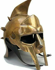 Gladiateur Jouer Spartiate Casque Soldat Bataille Médiévale Costume Cosplay Grec Sparte Ancien Romain Corinthien Acier - Product Image 1