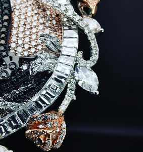 Pendentif en argent sterling 925 avec logo personnalisé hip-hop, serti de diamants en moissanite glacés VVS, pendentifs et breloques faits maison - Product Image 2