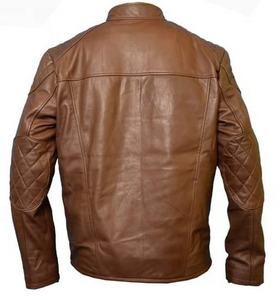 Chaqueta Bomber de Piel de Oveja Genuina de Alta Calidad para Hombre, Ecológica, Talla Grande, Cierre de Cremallera, Transpirable e Impermeable, para Primavera - Product Image 2