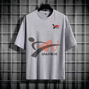 Camiseta de algodón 100% Logotipo de impresión personalizado de alta calidad Material flexible ecológico para ropa de verano - Product Image 1