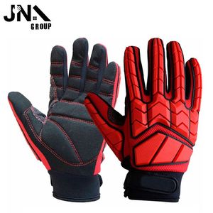 Gants de travail mécaniques renforcés résistants aux chocs robustes Protection des mains ignifuge et anti-coupure pour les travailleurs de la construction - Product Image 1