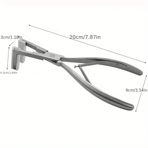 Vente en gros de pinces professionnelles pour extension de cheveux brésiliens avec micro anneau de qualité Remy, outil ruban en acier inoxydable avec logo personnalisé - Product Image 2