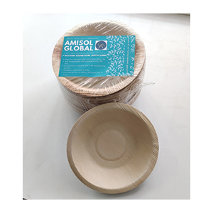 Sumkoka ISO Vaisselle compostable Assiette de pâte à bagasse Bagasse ronde 6 7 9 10 pouces Assiette jetable Assiette en papier alimentaire pour restaurant - Product Image 1