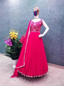 ชุดคอร์เซ็ทปักลายสำหรับงานแต่งงาน,ชุดกระโปรงจอร์จเทียมดีไซน์เนอร์สวยพร้อมลายลำดับล่าสุด - Product Image 4