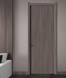 Malla de PVC Impermeable de Diseño Moderno, Puerta Decorativa de Madera y Plástico Compuesto (WPC) para Uso Interior, Anti-Termitas, Anti-Grietas - Product Image 2