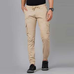 กางเกงคาร์โก้ผู้ชายสไตล์ลำลองกางเกงคาร์โก้100% ทรงสลิมฟิตกางเกงคาร์โก้ตรงเรียบแบนระบายอากาศได้ดีมีกระเป๋าข้าง - Product Image 6