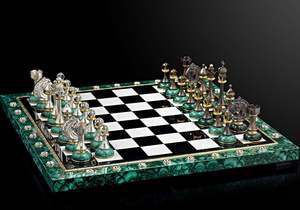 Royal Marble Chess Table Artisan Stone Craftsmanship Waterproof Home <b>Furniture</b> for <b>Living</b> <b>Room</b> Bedroom Dining Kitchen Office Use - Product Image 3