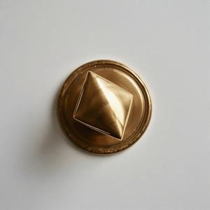 GeoNest Bouton de porte triangulaire design en or mat Bouton de porte de commode Poignée de tiroir pour villa, hôtel, meubles, appartement - Product Image 3