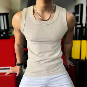 Camiseta Deportiva sin Mangas para Hombre, Camiseta de Gimnasio, para Entrenamiento, Fitness, Verano, Informal, Ligera - Product Image 2