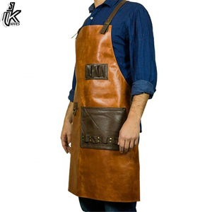 Delantal de cuero PU personalizado para hombre, venta al por mayor, barato - Product Image 6