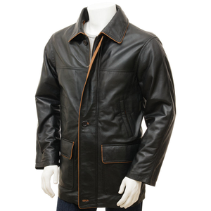 Chaqueta de Piel de Oveja para Hombre, Prenda Exterior Genuina de Primera Calidad, Estilo Clásico, Casual, Impermeable, Transpirable, Invierno, OEM, ODM, Personalizable - Product Image 6