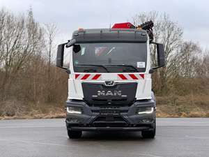 รถบรรทุกใหม่มาตรฐานยูโร 5 รุ่น TGS 26.520 6X4 แบบยกเทท้าย พร้อมเครนยก HMF 2320 เครื่องยนต์ดีเซล รับน้ำหนัก 31-40 ตัน รถบรรทุกหนักพวงมาลัยซ้าย - Product Image 2