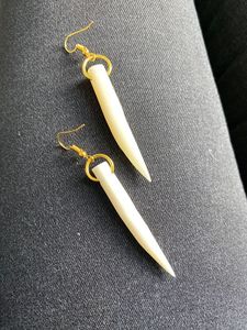 ต่างหูทำมือคุณภาพสูงจากกระดูกควาย ขายดี ต่างหูกระดูกควาย ต่างหูจากเขาควายและกระดูกธรรมชาติ - Product Image 2