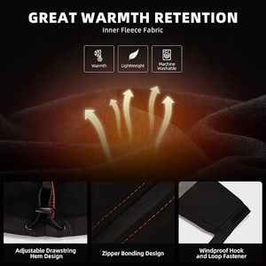 Veste de sécurité imperméable haute visibilité pour hommes OEM Premium Capuche détachable avec poches réfléchissantes pour l'été - Product Image 3