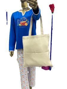 กระเป๋าโท้ทผ้าใบผ้าฝ้ายอินเดียสำหรับผู้หญิงปรับขนาดและสไตล์ได้ผลิตจำนวนมากต้นทุนต่ำ - Product Image 6