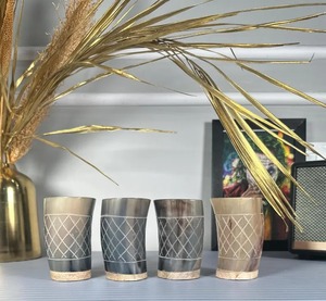 แก้วเขาควายแอฟริกันสำหรับร้านอาหารและโรงแรมใช้สำหรับส่งออกจากอินเดีย - Product Image 1