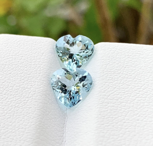 Aguamarina natural Santa María en forma de corazón corte suelto piedra preciosa directa Jaipur fabricante precio al por mayor joyería azul Behruj - Product Image 5