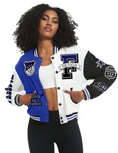 แจ็กเก็ตทีมกีฬาของผู้หญิงมาใหม่เสื้อแจ็กเก็ตผู้หญิงแบบระบายอากาศลายสีพื้นเสื้อแจ็กเก็ตมาร์ซิตี้ออกแบบได้ตามต้องการ - Product Image 5