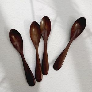 Cuillère à dîner bon marché d'usine, accessoires de cuisine écologiques, cuillère en bois à long manche personnalisée pour soupe, riz, café, mélange - Product Image 3