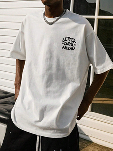 T-shirt tendance Design personnalisé T-shirt à col rond Vêtements décontractés pour hommes T-shirt pour hommes avec personnalisation complète - Product Image 2