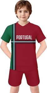 ชุดกีฬาฟุตบอลกีฬา No.7โปรตุเกสสำหรับผู้ใหญ่เด็กผู้ชายเยาวชนชุดกางเกงขาสั้นตัดอัตโนมัติ - Product Image 4