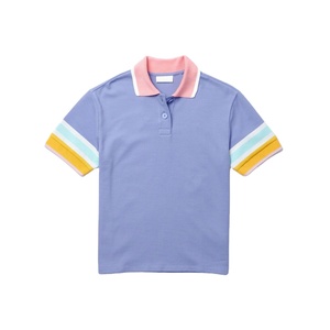 Polos de manga corta con 1/4 botones para mujer, polos personalizados de alta calidad, camisetas de Golf para mujer, Polo de piqué de algodón puro para niñas - Product Image 1