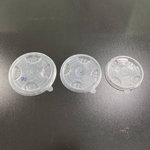 ฝาพลาสติก PP สำหรับสัตว์เลี้ยง75มม. 85มม. 90มม. 93มม. 95มม. 120มม. ฝาโดมแบบแบนฝาปิดแบบใช้แล้วทิ้ง - Product Image 3