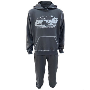 Conjunto de Sudadera con Capucha y Logotipo Bordado Personalizado, Conjunto Deportivo Informal de 2 Piezas con Costuras en Contraste, Conjunto de Joggers Deportivos para Hombre - Product Image 1