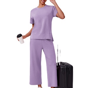 High-quality Loungewear Summer <b>Sets</b> For Women's Comfortable And Stylish Perfect For Home Travel And Party To Wear Women's <b>Sets</b> - Product Image 3