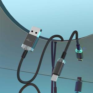 Cable Micro-USB de 1M de carga rápida 3A de alta calidad, cargador de iPhone NEGRO, cargador de teléfono de cobre puro para transferencia de datos - Product Image 4