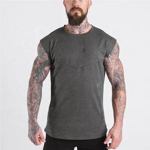 ขายส่งผู้ผลิตการออกแบบใหม่ผ้าฝ้าย2022สบายแขนกุดผู้ชายถัง Tops - Product Image 6