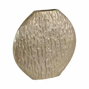 Vase en métal de déclaration avec une forme élégante unique pour la décoration intérieure de luxe et les centres de table floraux de l'Inde - Product Image 5