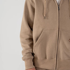 เสื้อฮู้ดซิปผู้ชาย ผ้าฝ้ายฟลีซ ซิปเต็มตัว เสื้อกันหนาวลำลอง สตรีทแวร์ สำหรับใช้ในชีวิตประจำวัน - Product Image 6