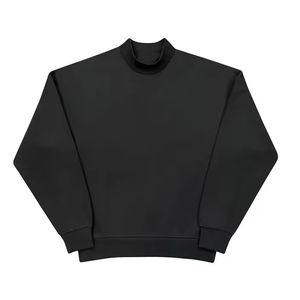 Sweat-shirt en polaire chaud unisexe pour l'hiver, style streetwear surdimensionné, logo personnalisé, production OEM en usine - Product Image 2