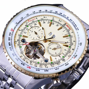 Montre Homme de Luxe PJ Quartz Étanche avec Sertissage de Pierres Précieuses 40mm Chronographe Premium Bracelet en Cuir 16mm Verre Saphir Édition Limitée - Product Image 5