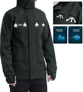 Veste coupe-vent pour homme de bonne qualité, imperméable, pour la course à pied, la pluie, l'extérieur, veste anorak pour homme - Product Image 5