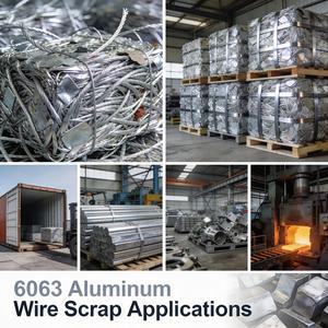 เศษลวดอะลูมิเนียม 6063 คุณภาพดี สายสะอาด ความบริสุทธิ์สูง สำหรับการรีไซเคิลและโรงงานอัดขึ้นรูป - Product Image 3
