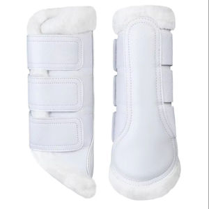 Bottes de brossage pour chevaux de haute qualité, conception personnalisée au Pakistan, rembourrage protecteur absorbant les chocs, bottes de brossage pour chevaux - Product Image 1