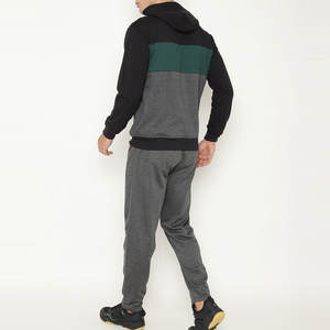 Ensembles de course légers 100% coton pour hommes Survêtements à motif solide avec fermeture à glissière confortable pour l'hiver Quantité en vrac - Product Image 3