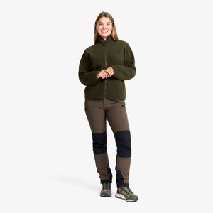 OEM Mujeres Teddy Fleece Jacket Full Zip Warm Thick Polar Fleece Prendas de abrigo para senderismo Camping Uso diario Tela transpirable suave - Product Image 2